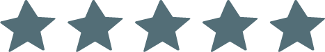 Icon von 5 Sternen. Es dient als Gestaltungselement.