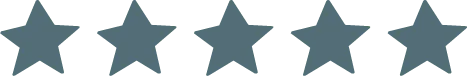 Icon von 5 Sternen. Es dient als Gestaltungselement.
